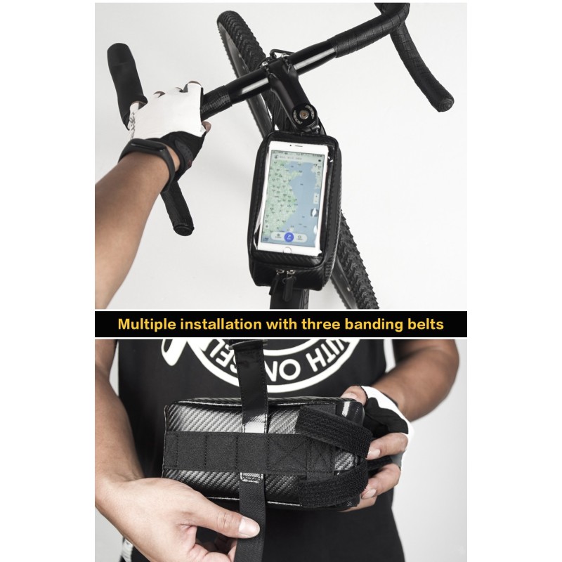 Велосумка Rhinowalk Bike Phone 1.5л RK18335 Matte Black