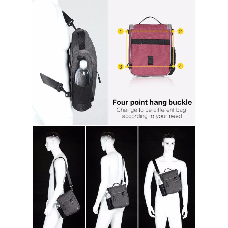 Велосумка на кермо Rhinowalk Multifunctional 3л RK18995 Gray