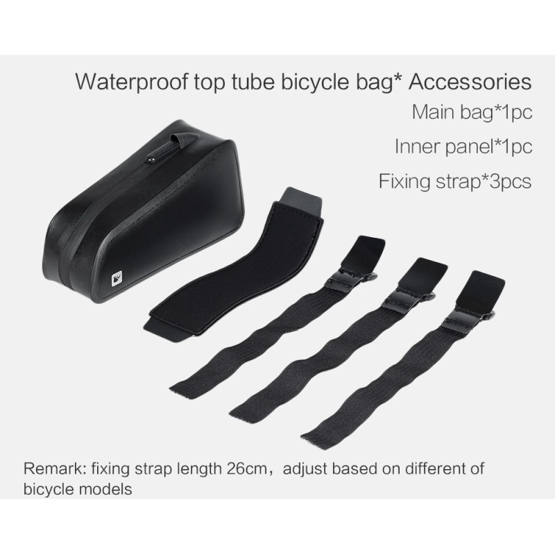 Велосумка на раму Rhinowalk Bike Phone 1.2л RK18330 Black
