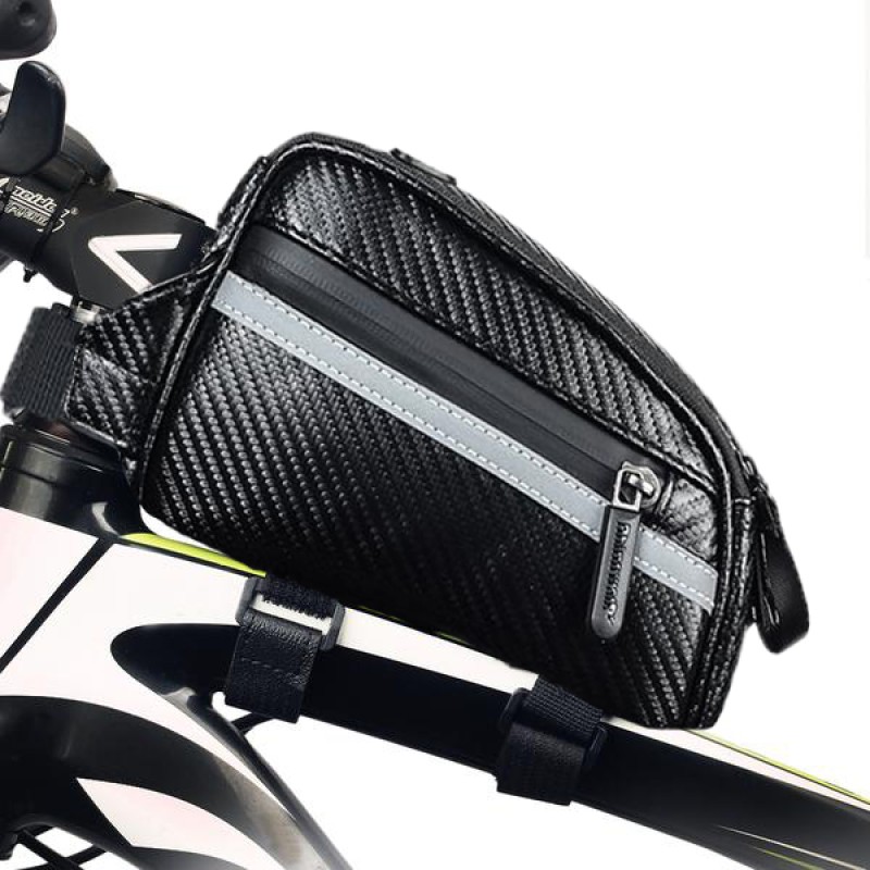 Велосумка на раму Rhinowalk Top Tube 1.3л T31 Carbon Black