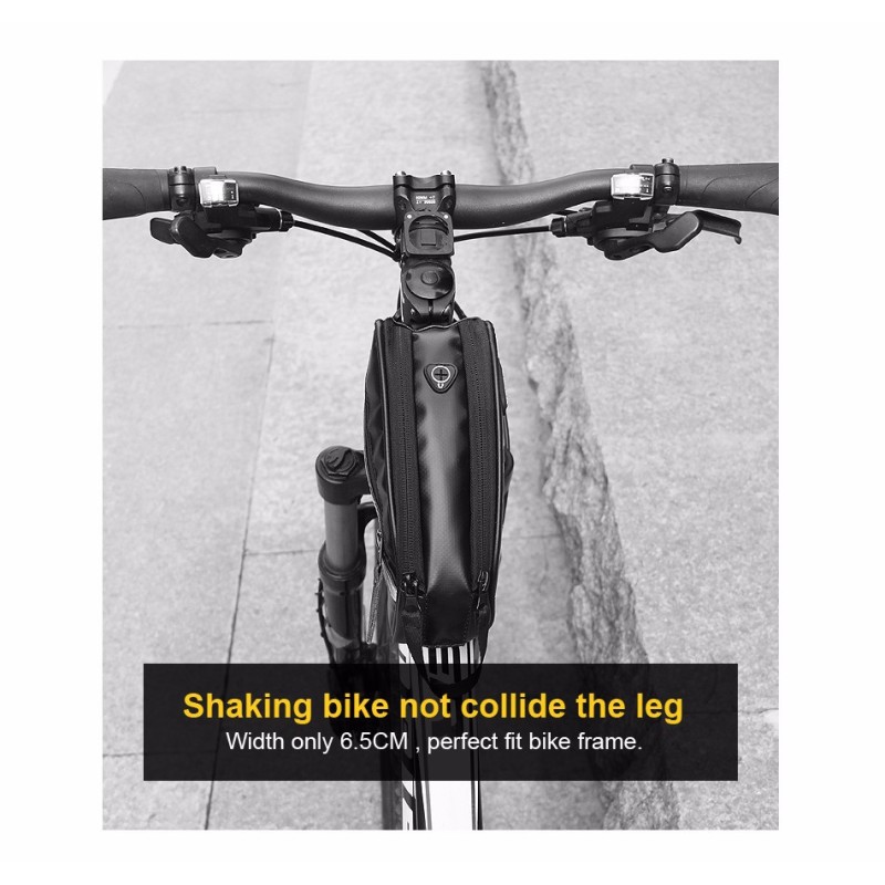 Велосумка на раму Rhinowalk Top Tube 1.3л T31 Carbon Black