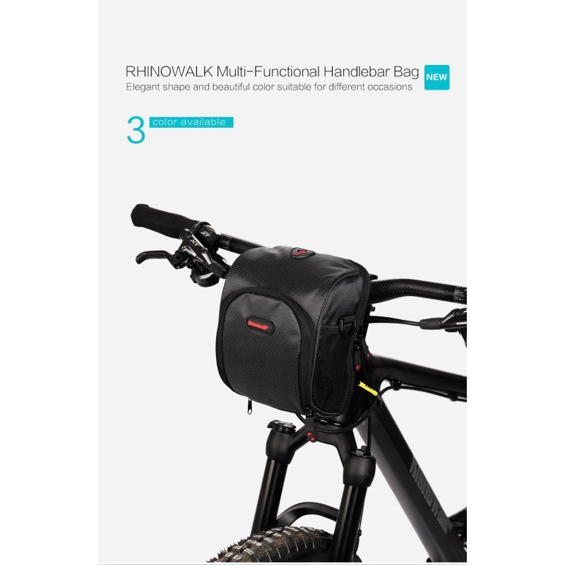 Велосумка на кермо Rhinowalk Multifunctional 2.3л TF910 Black