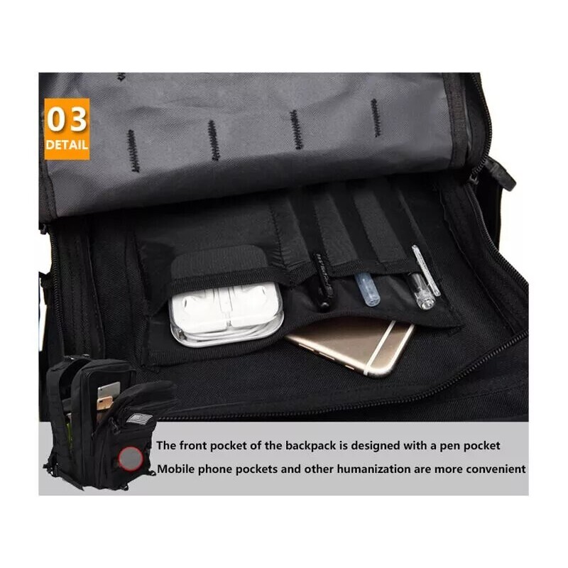 Рюкзак тактичний Smartex 3P Tactical 45 ST-090 black