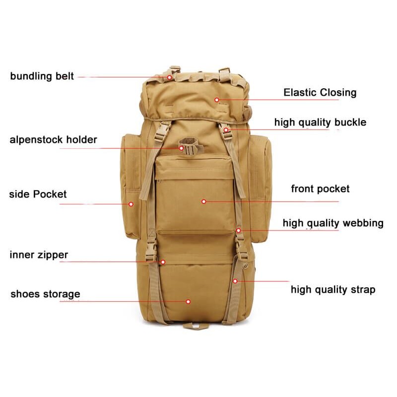 Рюкзак тактичний Smartex 3P Tactical 65 ST-023 army green