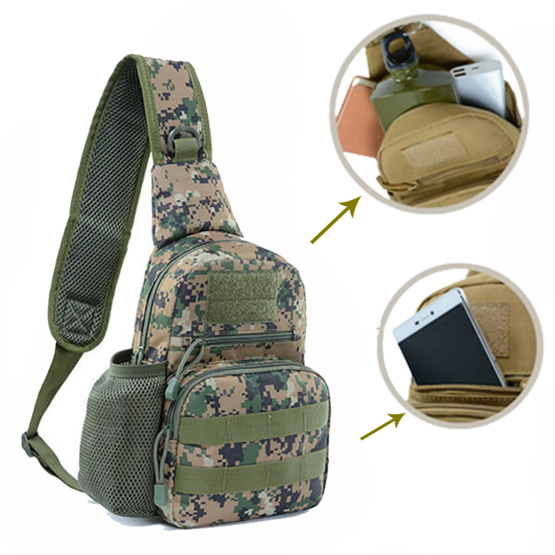 Сумка тактична через плече Smartex 3P Tactical 3 ST-055 jungle digital camouflage