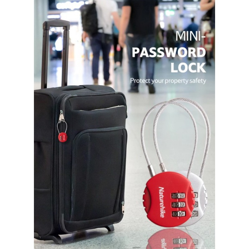 Замок кодовий Naturehike NH20SJ002 Red