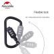 Замок з паролем D type Naturehike NH20GS001 Silver