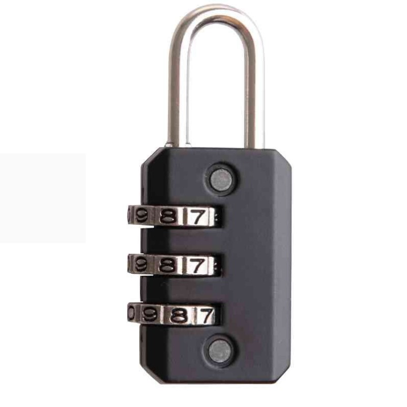 Міні-замок з кодом Naturehike Travel lock NH20SJ002 Black