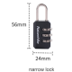 Міні-замок з кодом Naturehike Travel lock NH20SJ002 Black