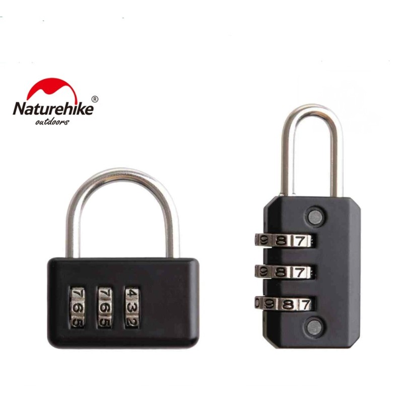 Міні-замок з кодом Naturehike Travel lock S-9D Naturehike NH20SJ001 black