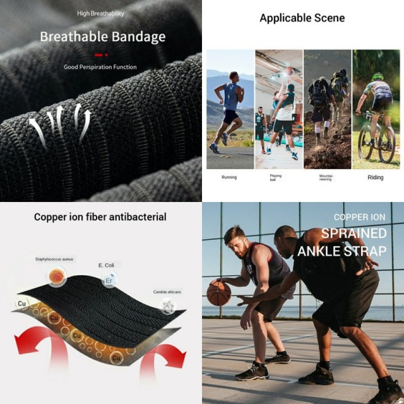 Універсальний ортез Antibacterial fiber 1м Naturehike NH20HJ006 Black