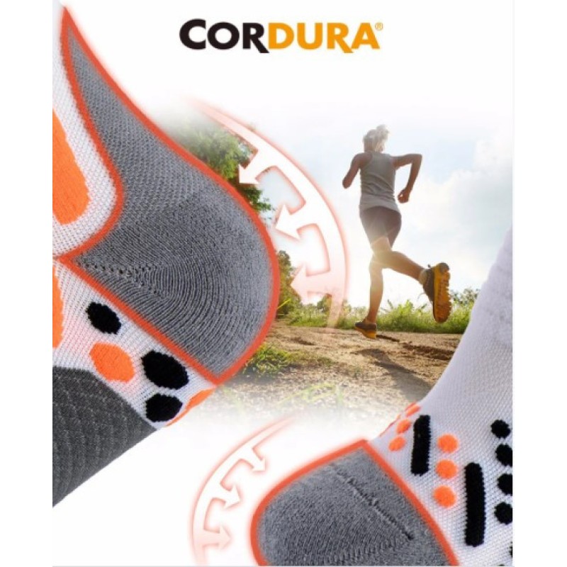 Шкарпетки для бігу чоловічі Naturehike Running 39-41 NH17A002-M gray/white
