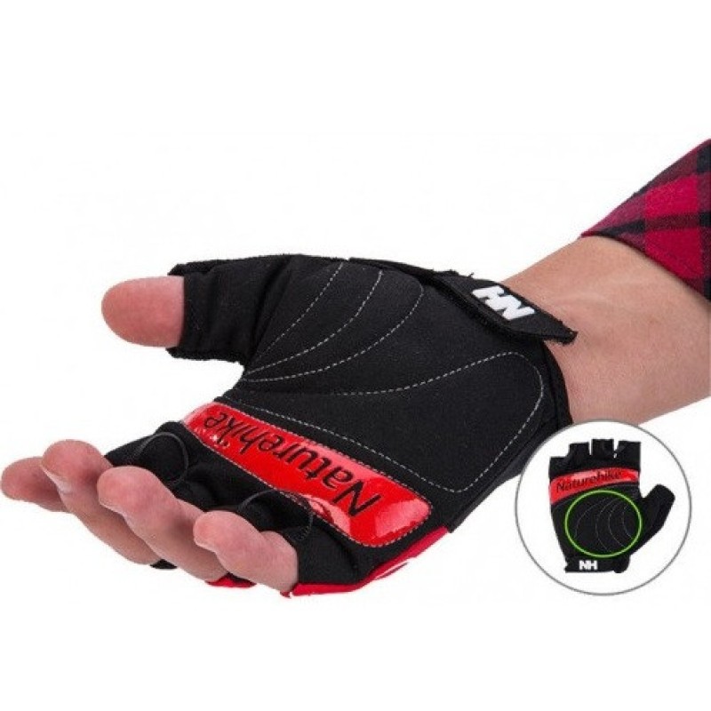Велоперчатки Naturehike NH Cycling Half L NH23S011-T Green