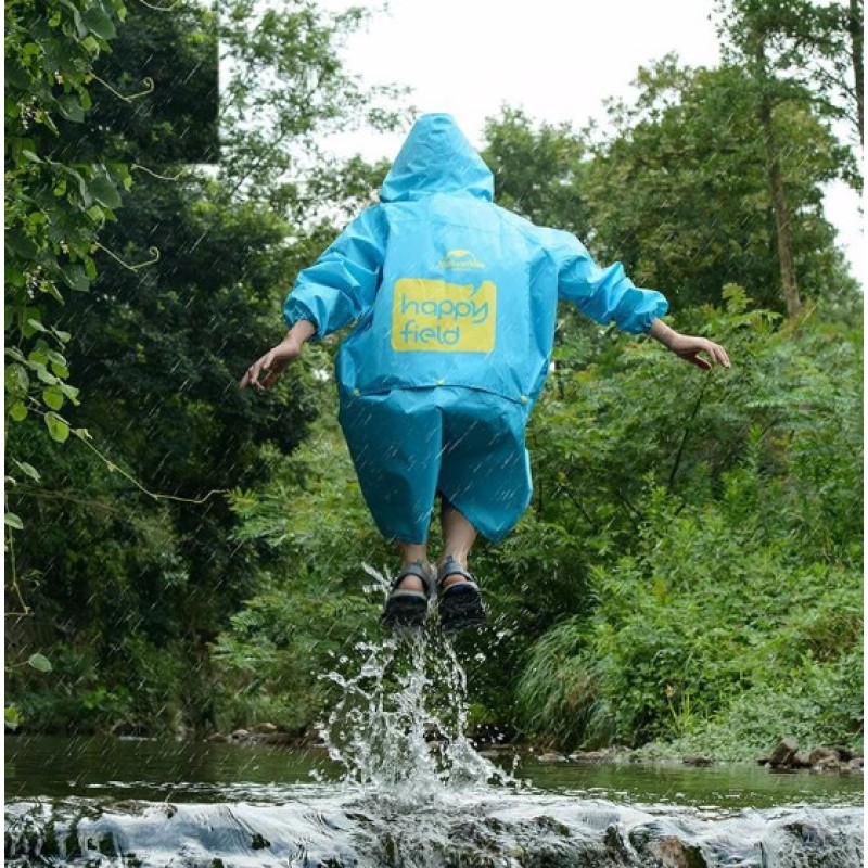 Накидка від дощу дитяча Naturehike Raincoat for boy XL NH16D001-M Blue
