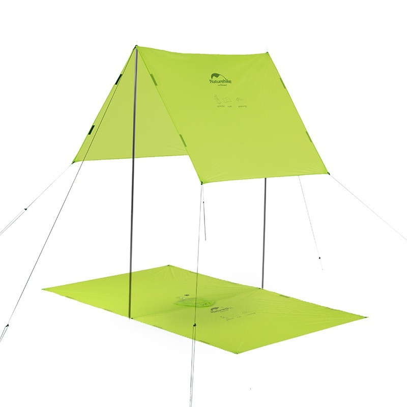 Пончо-тент Naturehike 20D silicone NH17D003-M Green