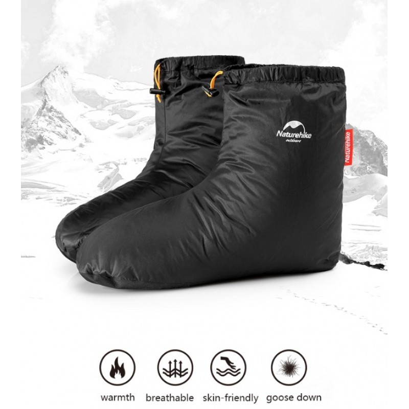 Пухові шкарпетки-чуні Naturehike GD 2018 M NH18S022-T black