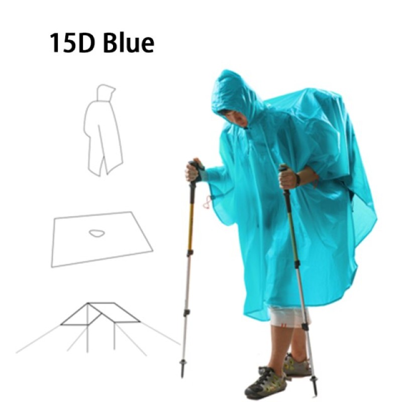 Пончо-тент 3F Ul Gear 210T polyester Basic blue
