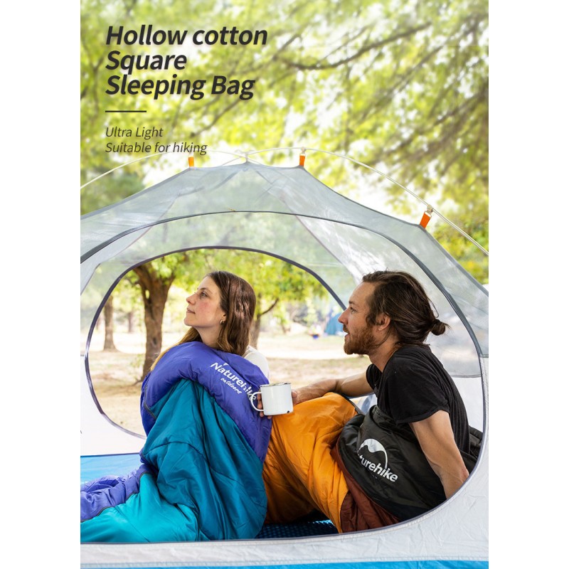 Спальний мішок Naturehike Envelope style U350 NH17S010-D peacock Blue