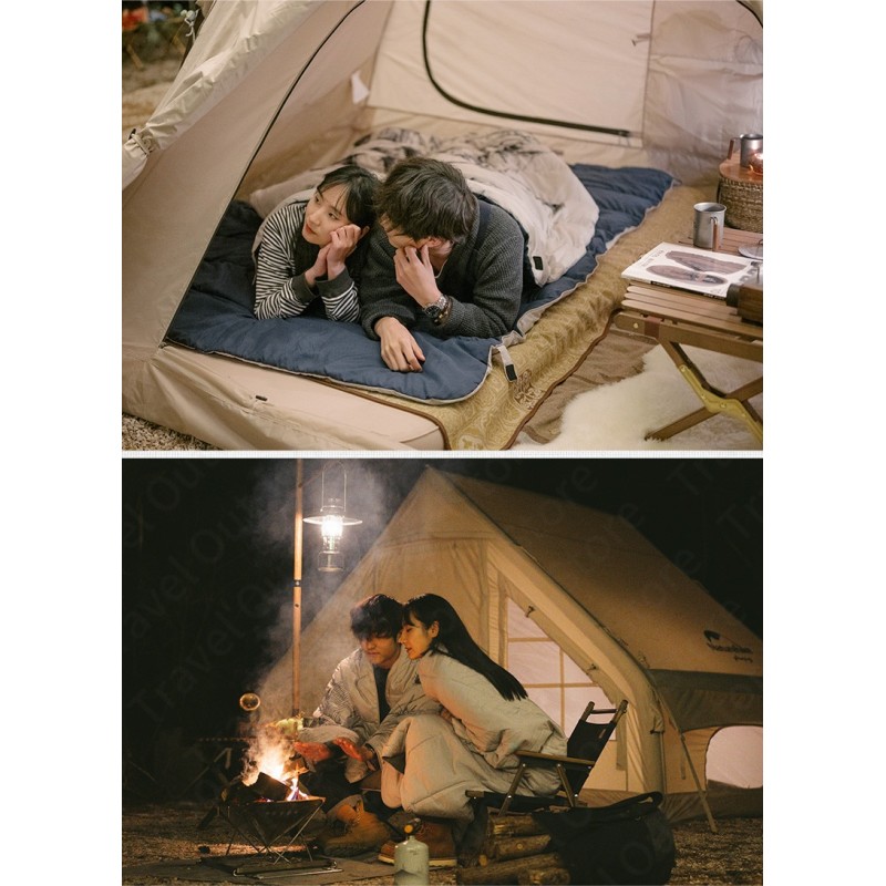 Спальний мішок Naturehike Double Sleeping Bag with Pillow "Tibetan antelope" NH21MSD06