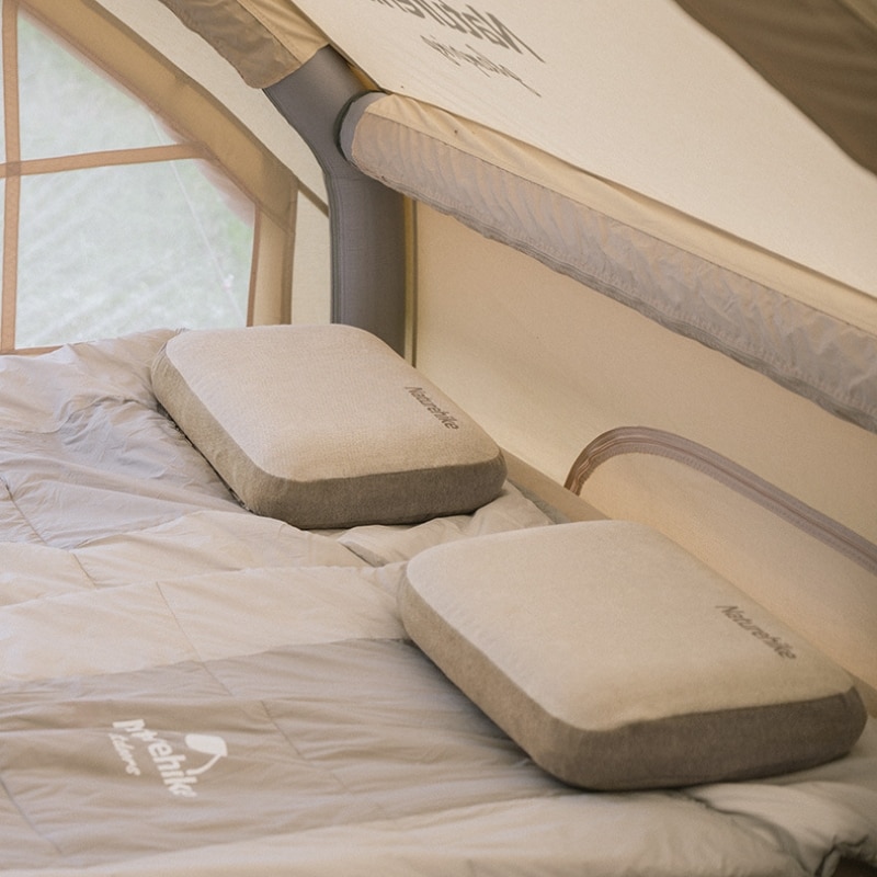 Подушка Naturehike Memory Foam Square Pillow NH22ZT002 khaki