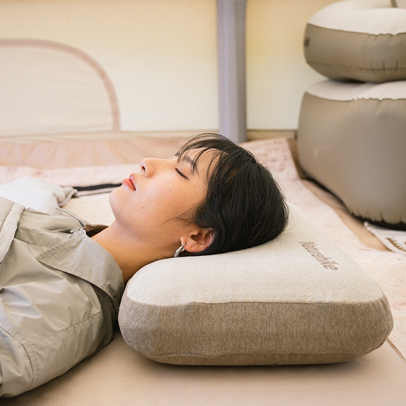 Подушка Naturehike Memory Foam Square Pillow NH22ZT002 khaki