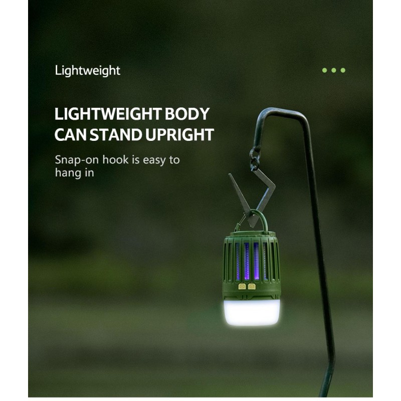 Кемпінговий ліхтар Naturehike з захистом від комарів NH20ZM003 Green