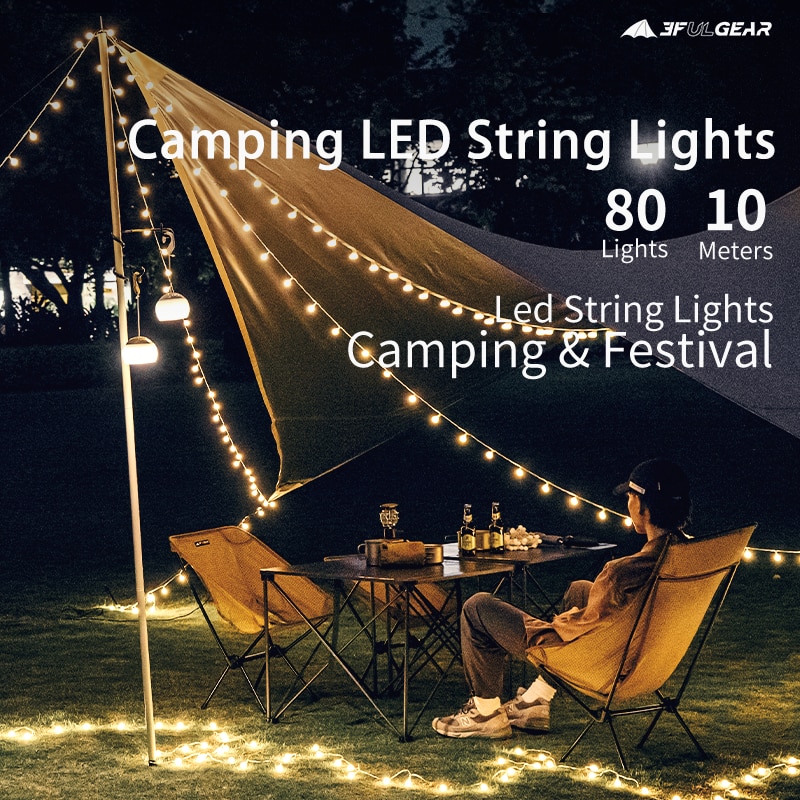 Гірлянда 3F Ul Gear LED Warm light 80 lamp beads 10м