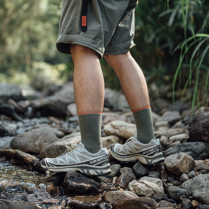Шкарпетки Naturehike Wool right angle М 35-39 NH21WZ003 army green