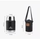 Термос Naturehike Stew beaker 750 мл NH20SJ041 black