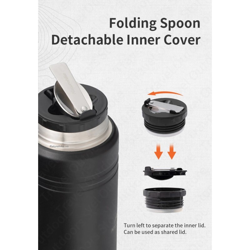 Термос Naturehike Stew beaker 750 мл NH20SJ041 black