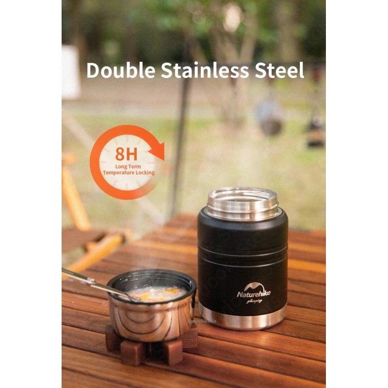 Термос Naturehike Stew beaker 750 мл NH20SJ041 black