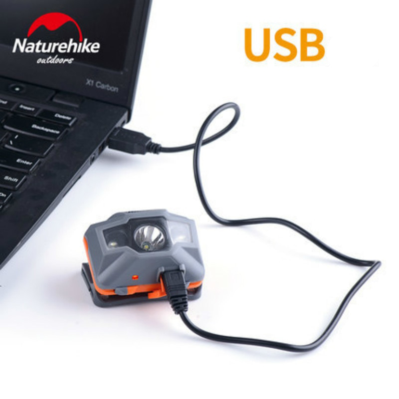 Ліхтар налобний Naturehike TD-02 USB NH00T002-D white/red