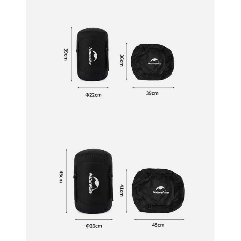 Компресійний мішок Naturehike light 2022 XS CNH22SD002 black