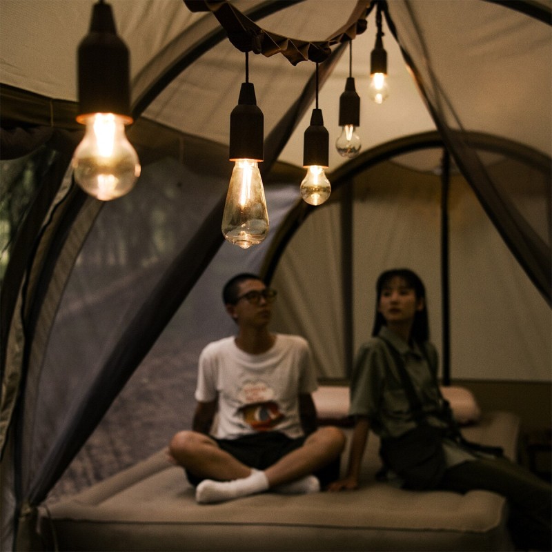 Ліхтар кемпінговий Naturehike Bubble lamp 3A battery NH21ZM002 wood grain