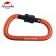Карабін з муфтою Naturehike D-type 60 мм NH15A005-H orange