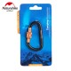 Карабін з муфтою Naturehike D-type 60 мм NH15A005-H black