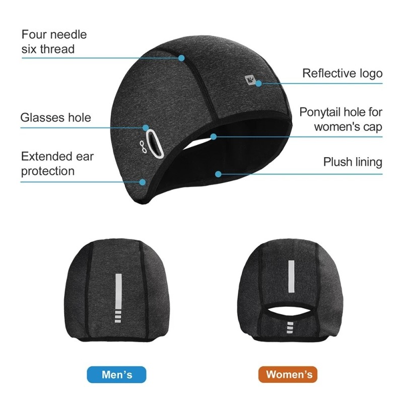 Шапка флісова Rhinowalk Cycling cap W TK21002 black