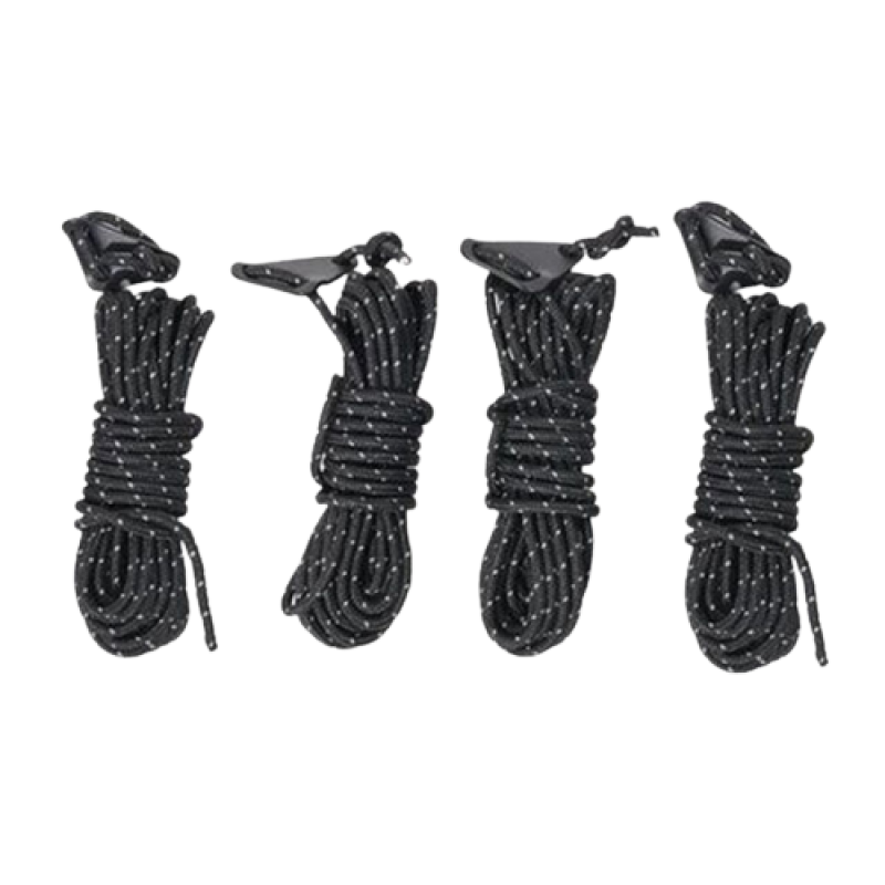 Шнур світловідбиваючий Mobi Garden 4шт 4м NX22672062 black