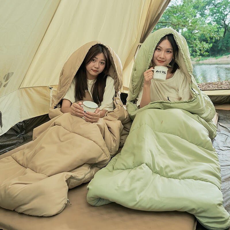 Спальний мішок з капюшоном Mobi Garden Envelope 1.8 NX22562004 khaki