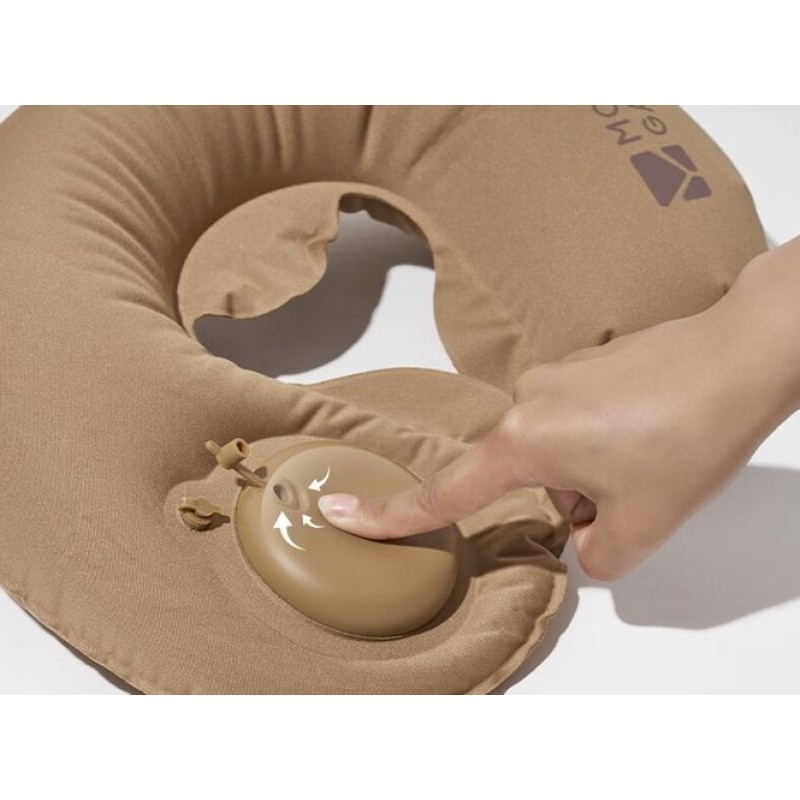Подушка підголовник з насосом Mobi Garden NX22663028 sand