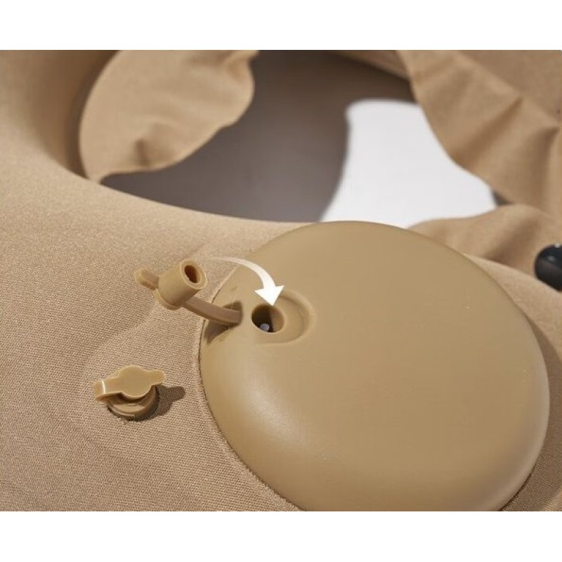 Подушка підголовник з насосом Mobi Garden NX22663028 sand