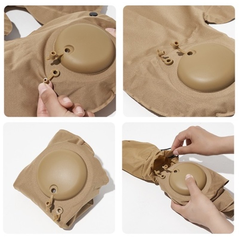 Подушка підголовник з насосом Mobi Garden NX22663028 sand