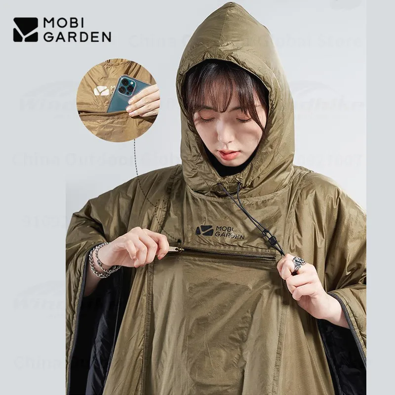 Спальний мішок-пончо Mobi Garden Cl style NX21562017 green