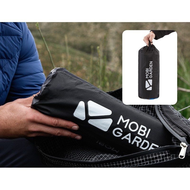 Килимок надувний Mobi Garden Taurus 90 мм NX20663004 grey
