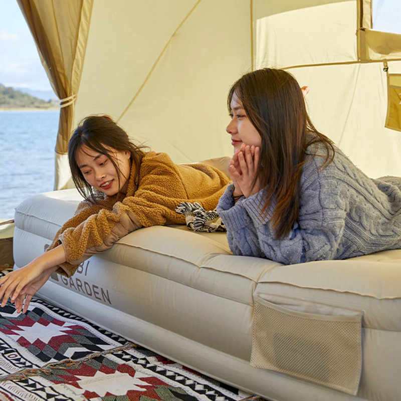 Матрац надувний одномісний Mobi Garden Air single bed 36 см NX22663010 sand