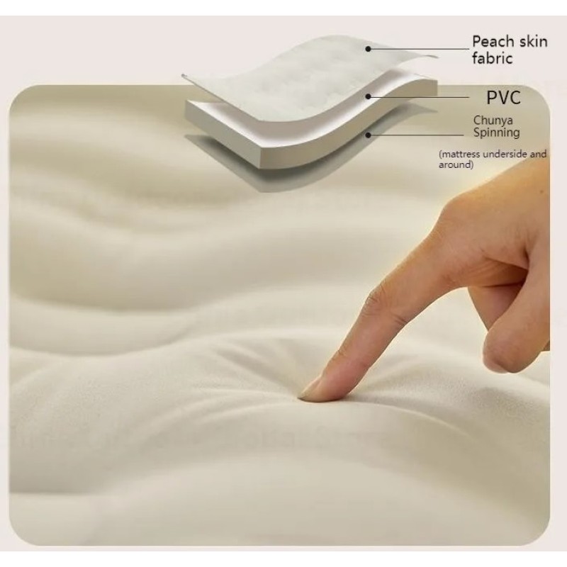 Матрац надувний двомісний з вбудованим насосом Mobi Garden Air Double Bed 35 см NX22663012 sand
