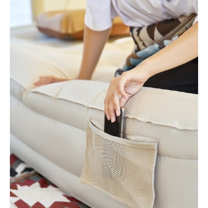 Матрац надувний двомісний з вбудованим насосом Mobi Garden Air Double Bed 35 см NX22663012 sand