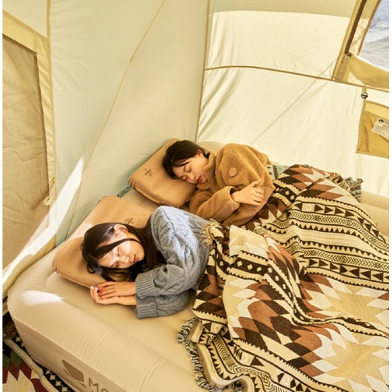 Матрац надувний двомісний з вбудованим насосом Mobi Garden Air Double Bed 35 см NX22663012 sand