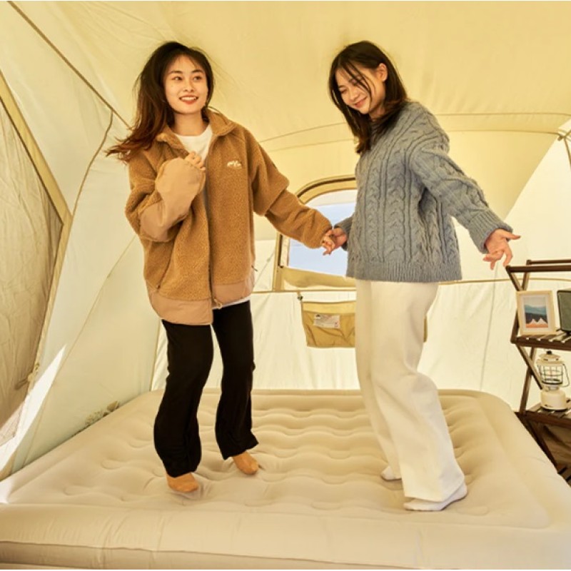 Матрац надувний двомісний з вбудованим насосом Mobi Garden Air Double Bed 35 см NX22663012 sand