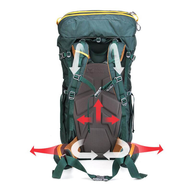 Рюкзак туристичний Mobi Garden Shan Yi 65л+12л NXLQU64001 green